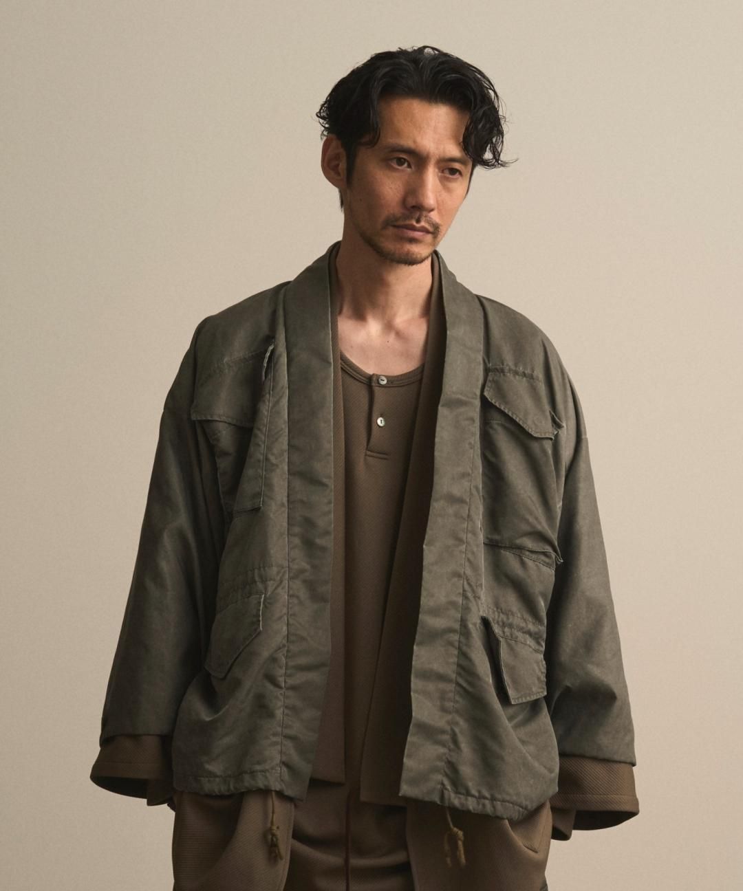 【PRE-ORDER】WAROBE / WA-65 HAORI / FADE KHAKI photo