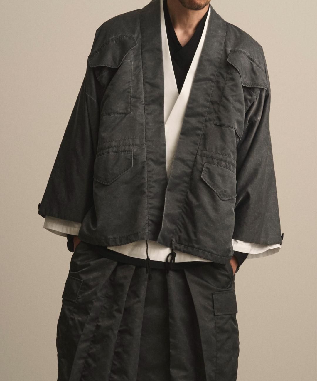 【PRE-ORDER】WAROBE / WA-65 HAORI / FADE BLACK photo