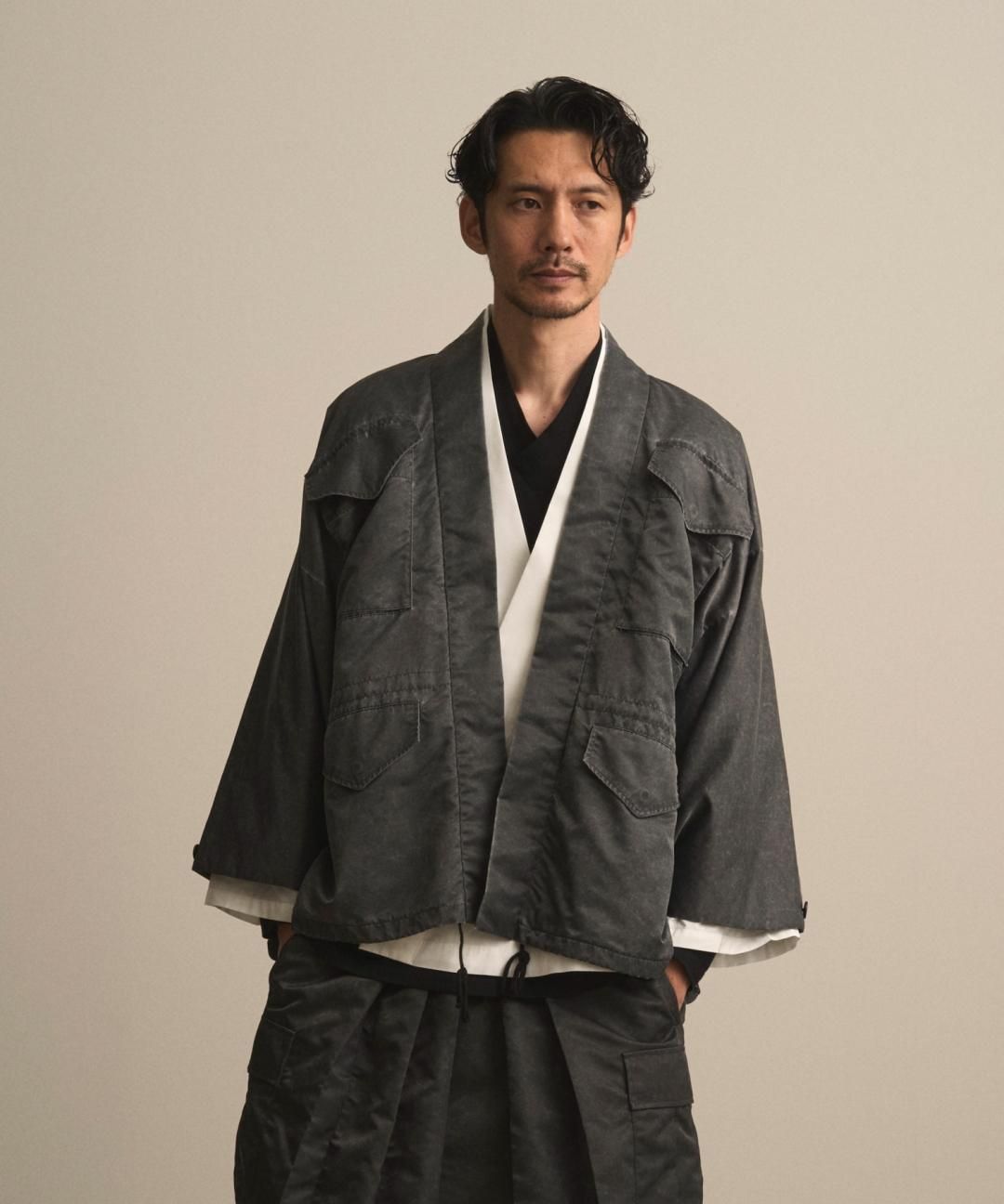 【PRE-ORDER】WAROBE / WA-65 HAORI / FADE BLACK photo