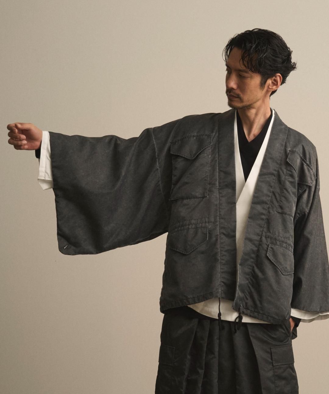 【PRE-ORDER】WAROBE / WA-65 HAORI / FADE BLACK photo