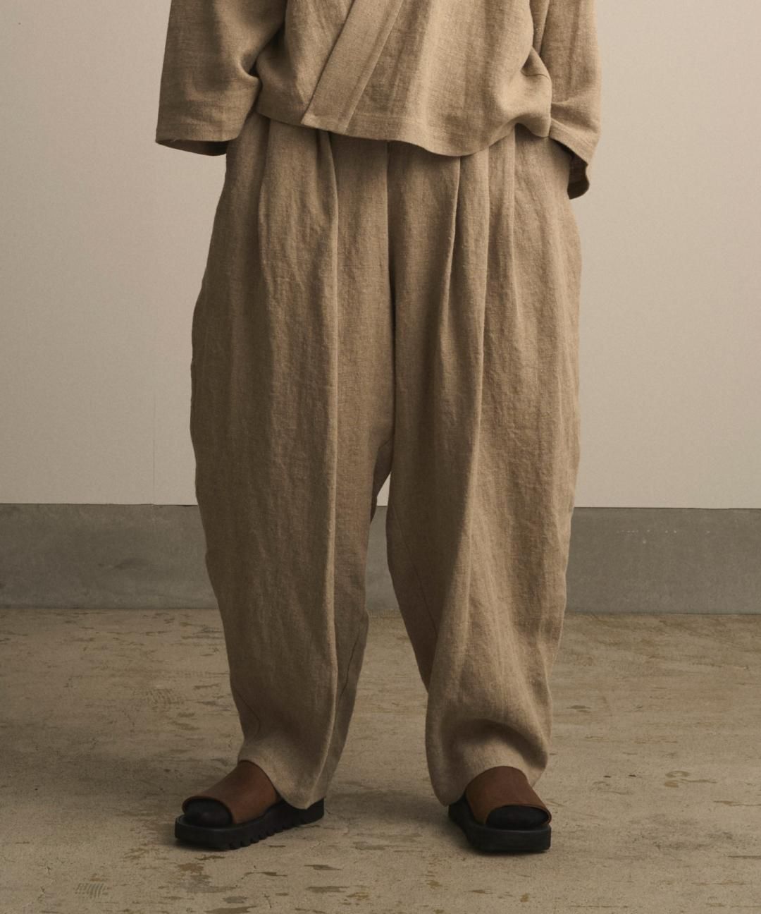 【PRE-ORDER】WAROBE / HEAVY LINEN BONTAN / BEIGE photo