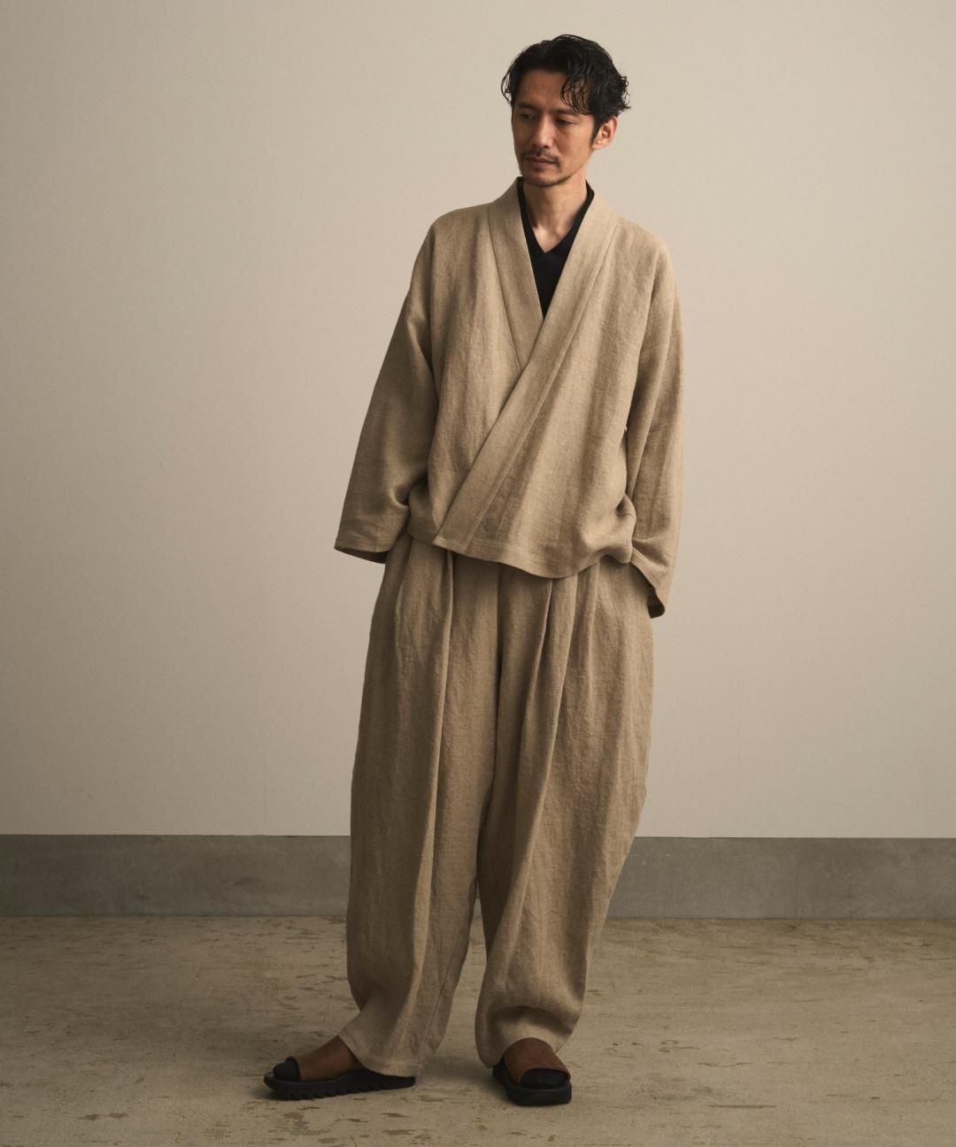 【PRE-ORDER】WAROBE / HEAVY LINEN BONTAN / BEIGE photo