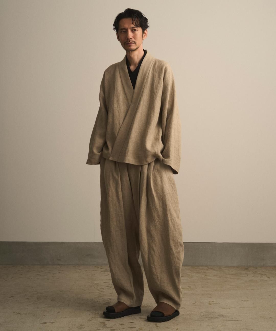 【PRE-ORDER】WAROBE / HEAVY LINEN BONTAN / BEIGE photo