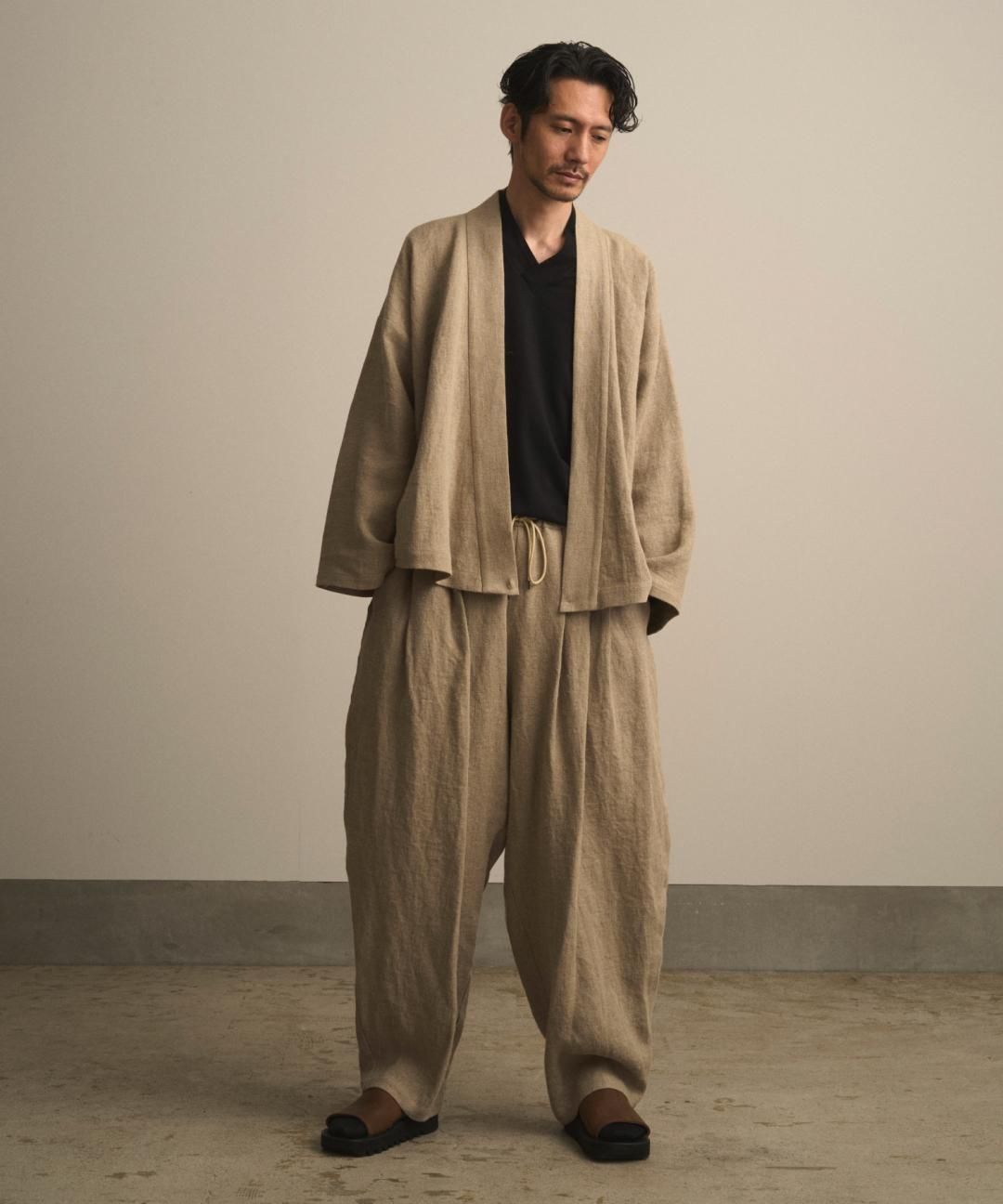 【PRE-ORDER】WAROBE / HEAVY LINEN BONTAN / BEIGE photo