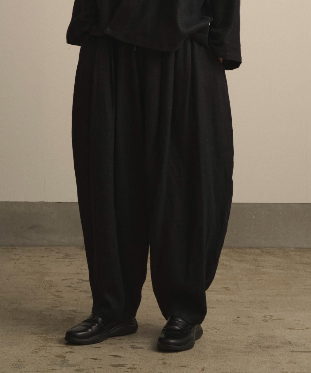 【PRE-ORDER】WAROBE / HEAVY LINEN BONTAN / BLACK photo