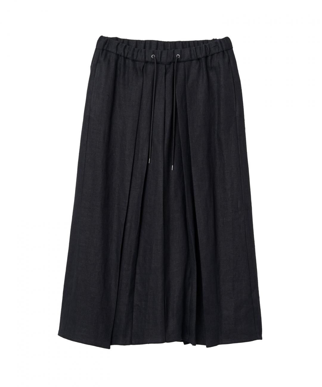 【PRE-ORDER】WAROBE / HEAVY LINEN EASY HAKAMA / BLACK photo