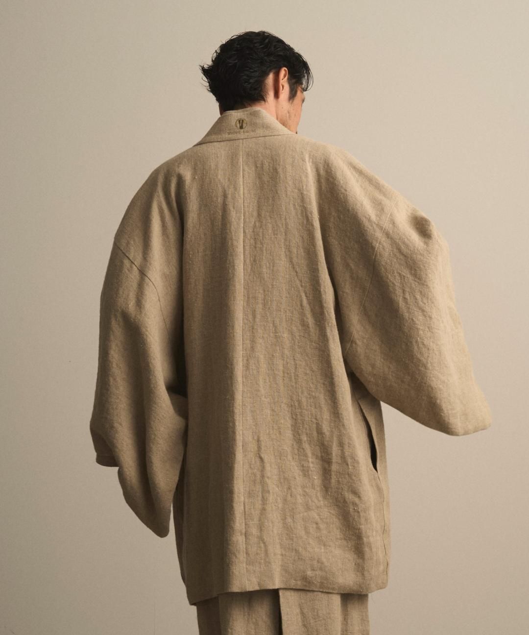 【PRE-ORDER】WAROBE / HEAVY LINEN HAORI / BEIGE photo