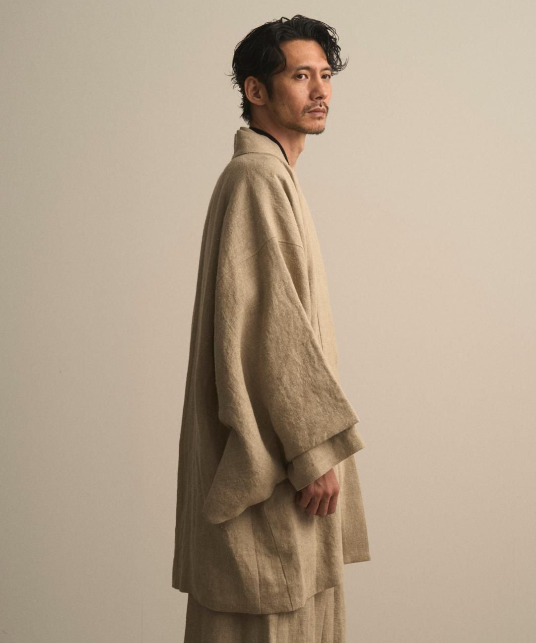WAROBE / HEAVY LINEN HAORI / BEIGE - TROVE SHOP OFFICIAL SITE