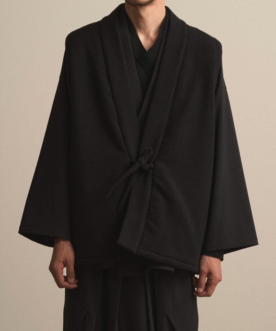 【PRE-ORDER】WAROBE / FLEECE JINBAORI TECH / BLACK photo