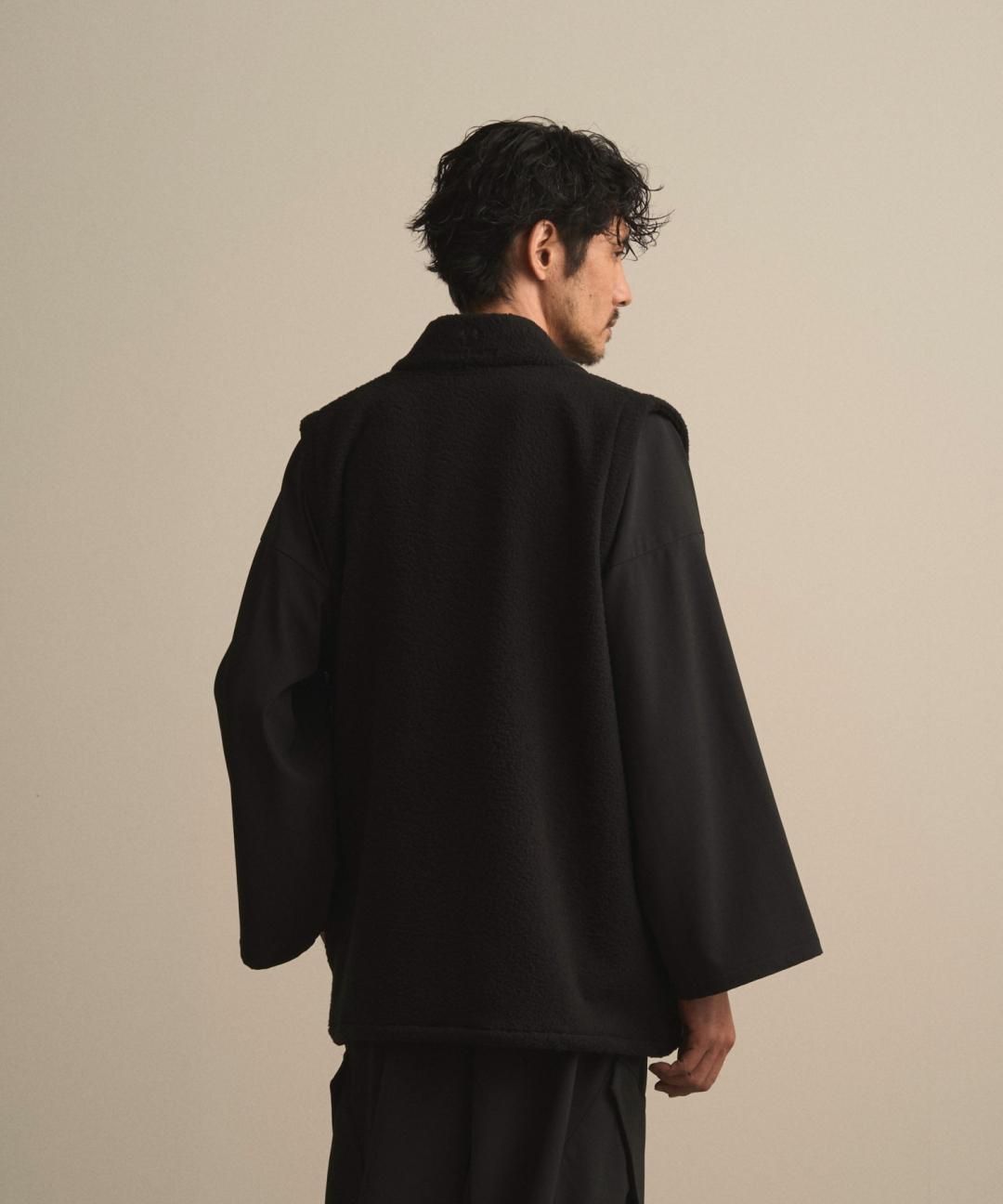 【PRE-ORDER】WAROBE / FLEECE JINBAORI TECH / BLACK photo