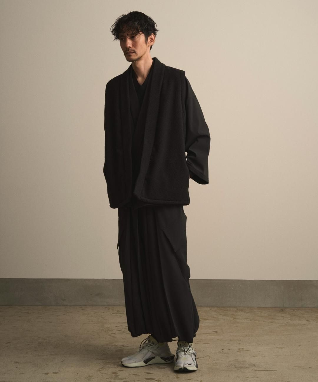 【PRE-ORDER】WAROBE / FLEECE JINBAORI TECH / BLACK photo