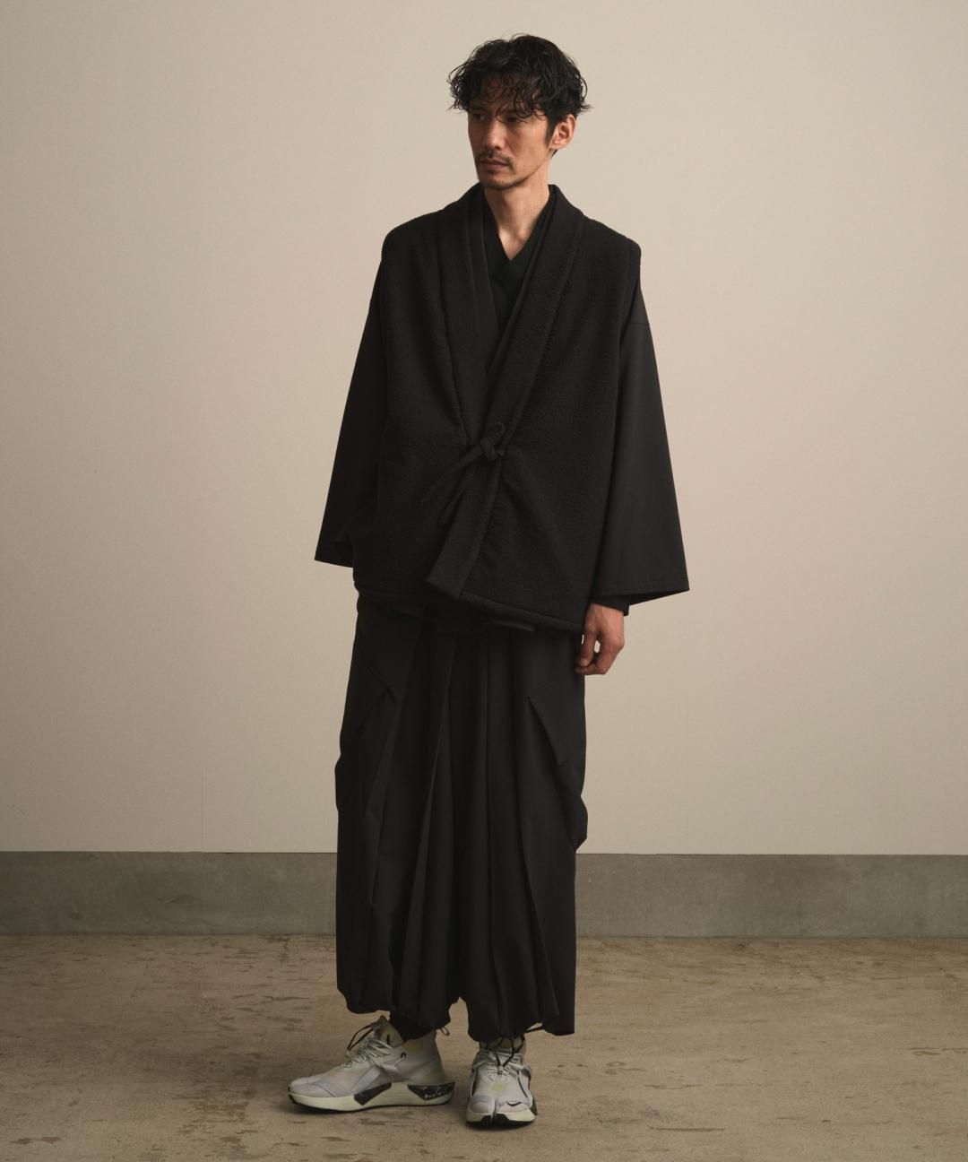 【PRE-ORDER】WAROBE / FLEECE JINBAORI TECH / BLACK photo
