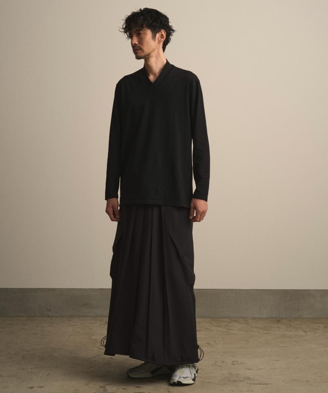 【PRE-ORDER】WAROBE / EASY HAKAMA TECH / BLACK photo