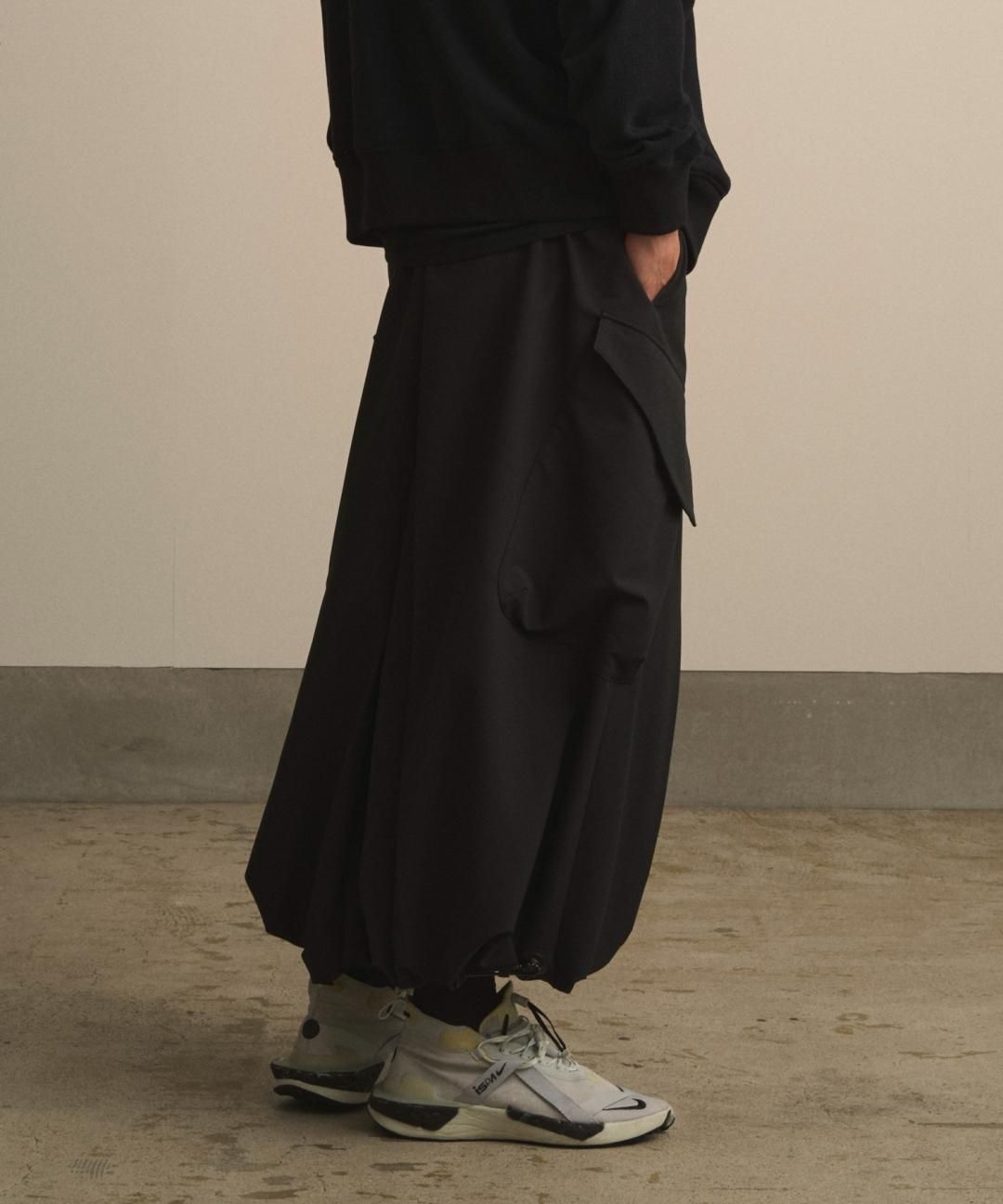 【PRE-ORDER】WAROBE / EASY HAKAMA TECH / BLACK photo