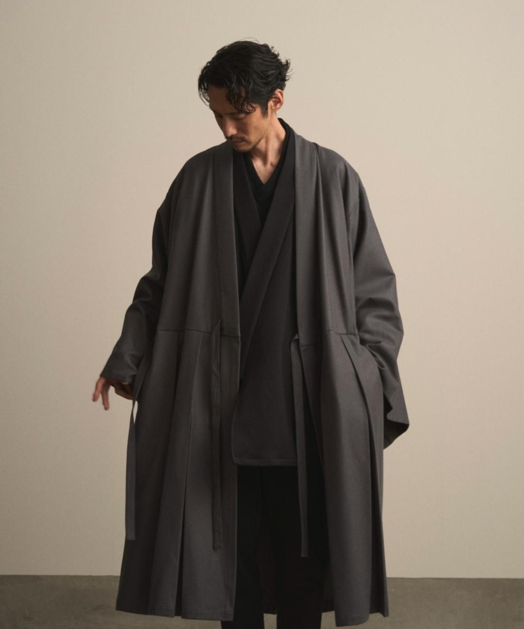 【PRE-ORDER】WAROBE / HOUI COAT / DARK GRAY photo