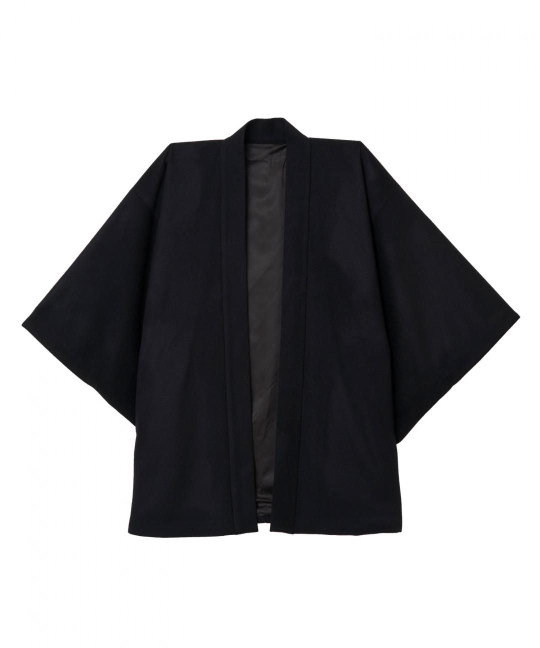 【PRE-ORDER】WAROBE / WOOL BEAVER HAORI / BLACK photo