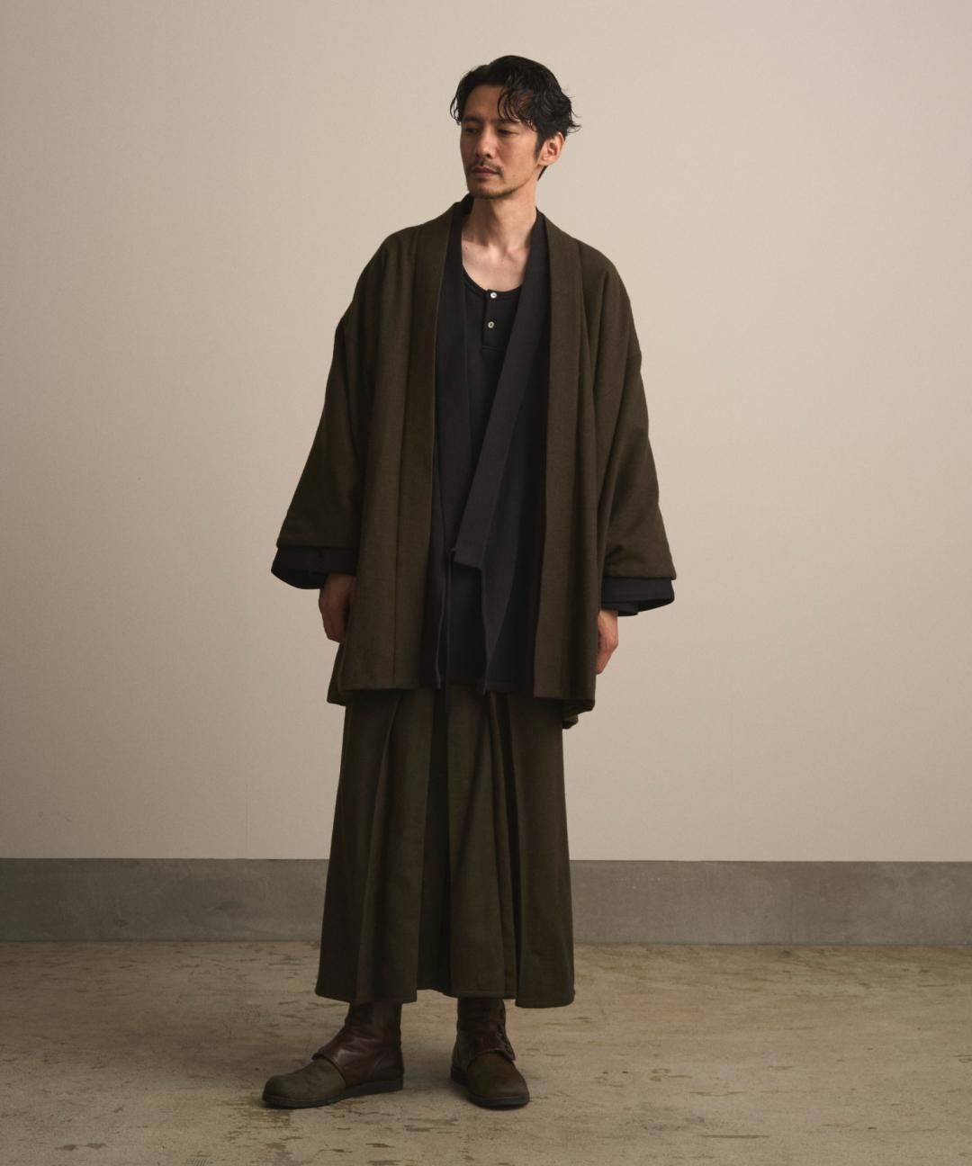 【PRE-ORDER】WAROBE / WOOL CORDURA EASY HAKAMA / OLIVE DRAB photo