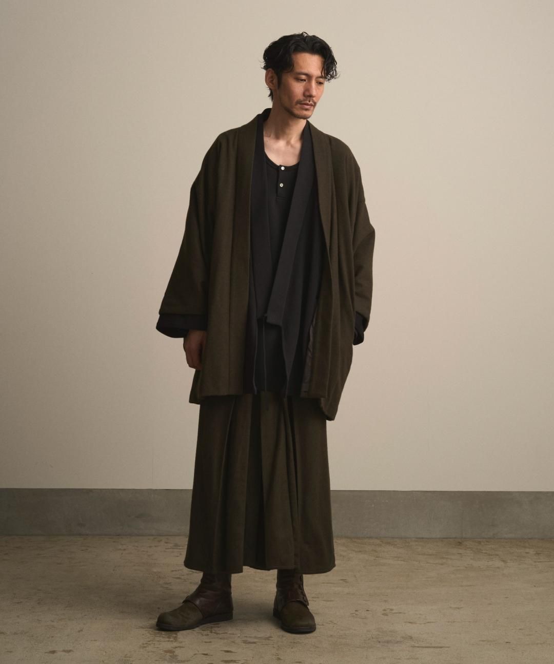 【PRE-ORDER】WAROBE / WOOL CORDURA EASY HAKAMA / OLIVE DRAB photo