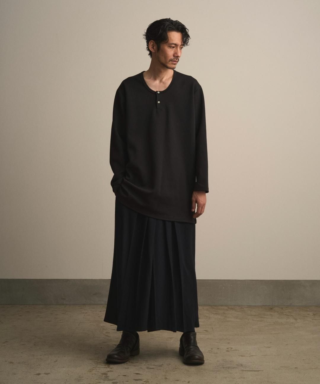 【PRE-ORDER】WAROBE / WOOL CORDURA EASY HAKAMA / DARK NAVY photo
