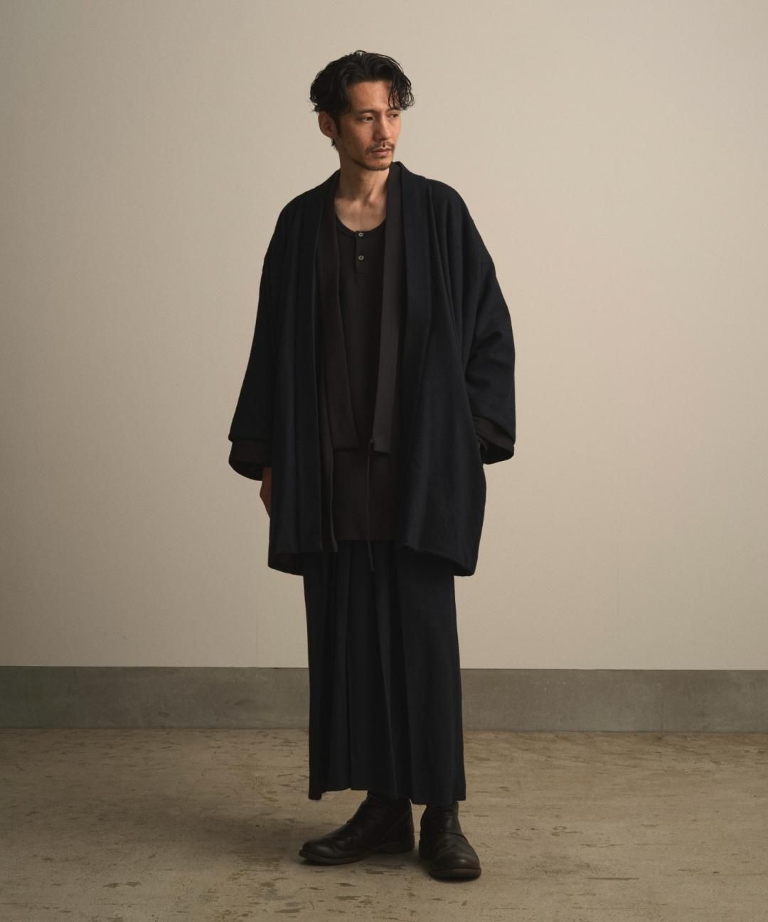 【PRE-ORDER】WAROBE / WOOL CORDURA EASY HAKAMA / DARK NAVY photo