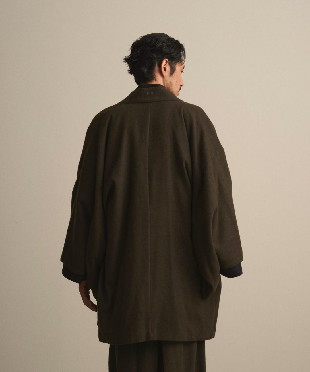 【PRE-ORDER】WAROBE / WOOL CORDURA HAORI / OLIVE DRAB photo