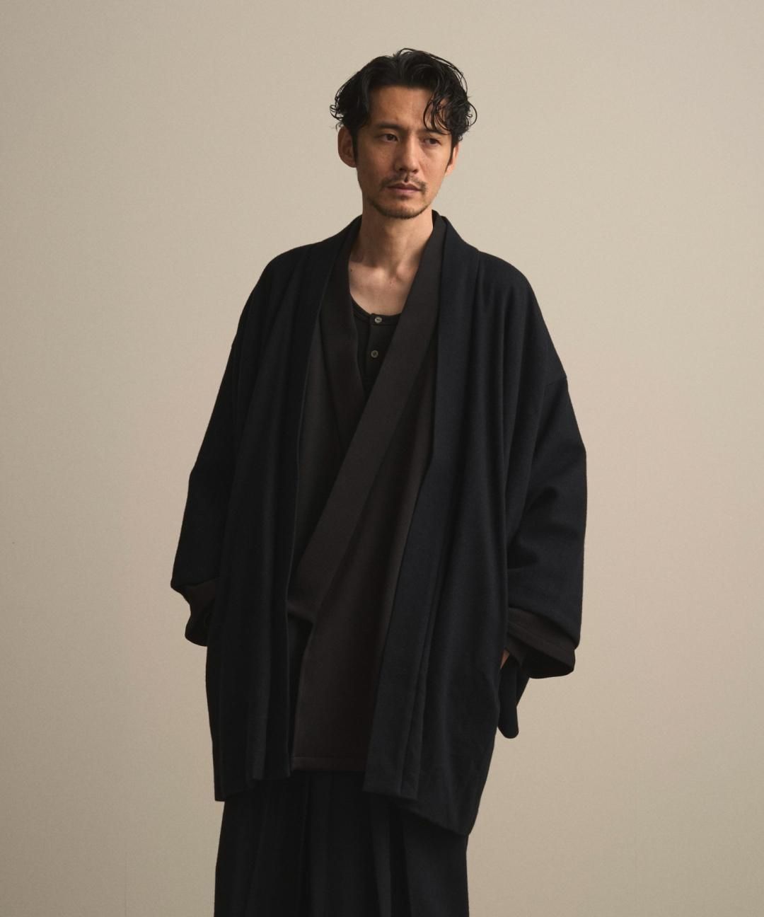 【PRE-ORDER】WAROBE / WOOL CORDURA HAORI / DARK NAVY photo