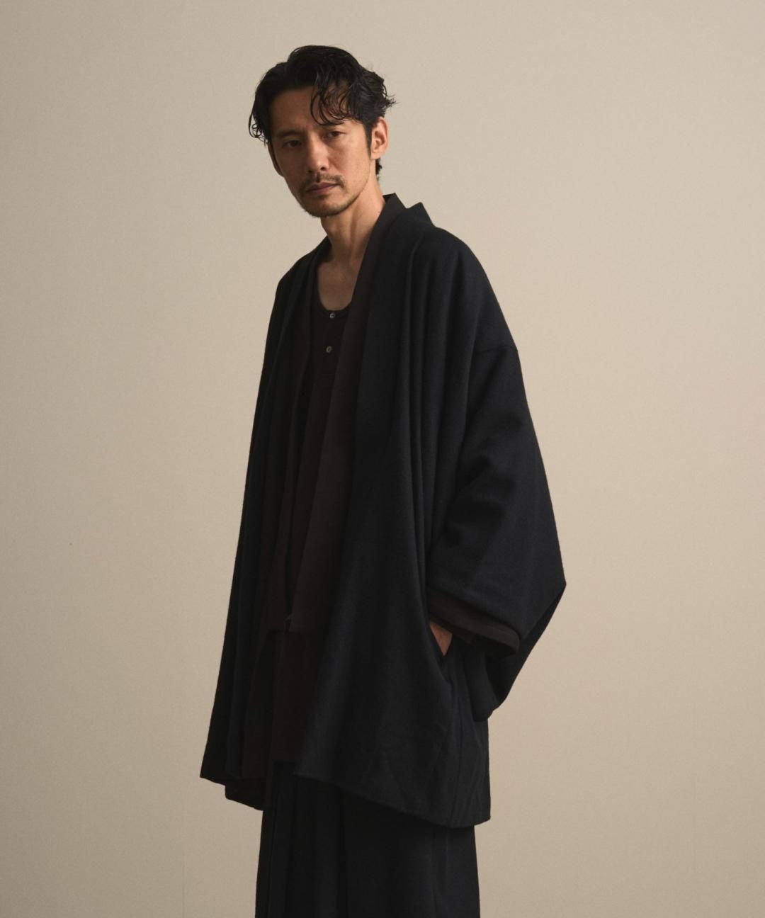 【PRE-ORDER】WAROBE / WOOL CORDURA HAORI / DARK NAVY photo