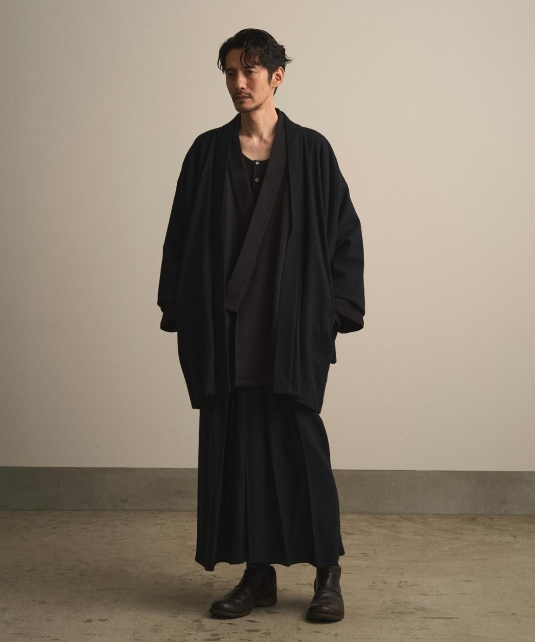 【PRE-ORDER】WAROBE / WOOL CORDURA HAORI / DARK NAVY photo