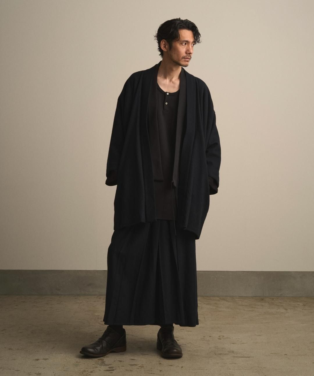 【PRE-ORDER】WAROBE / WOOL CORDURA HAORI / DARK NAVY photo