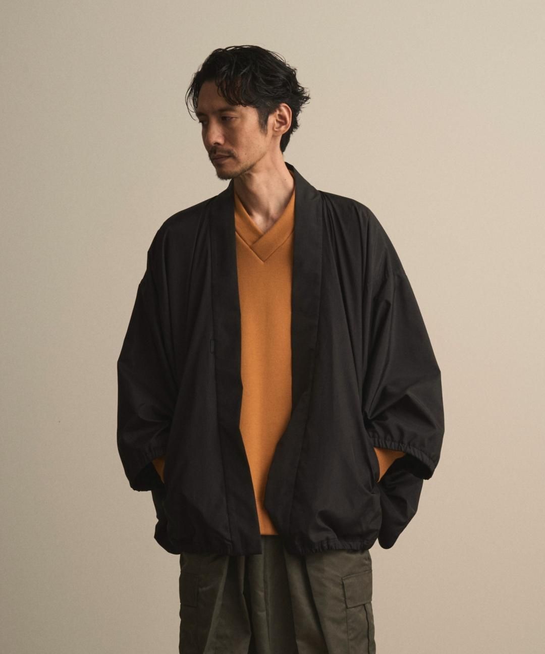 【PRE-ORDER】WAROBE / WA RM UP HAORI / BLACK photo