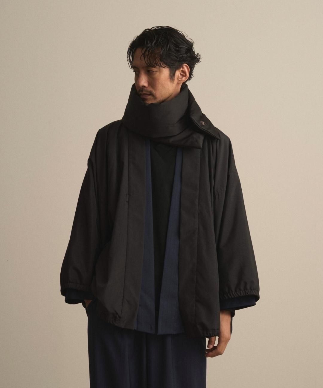 【PRE-ORDER】WAROBE / WA RM UP HAORI / BLACK photo