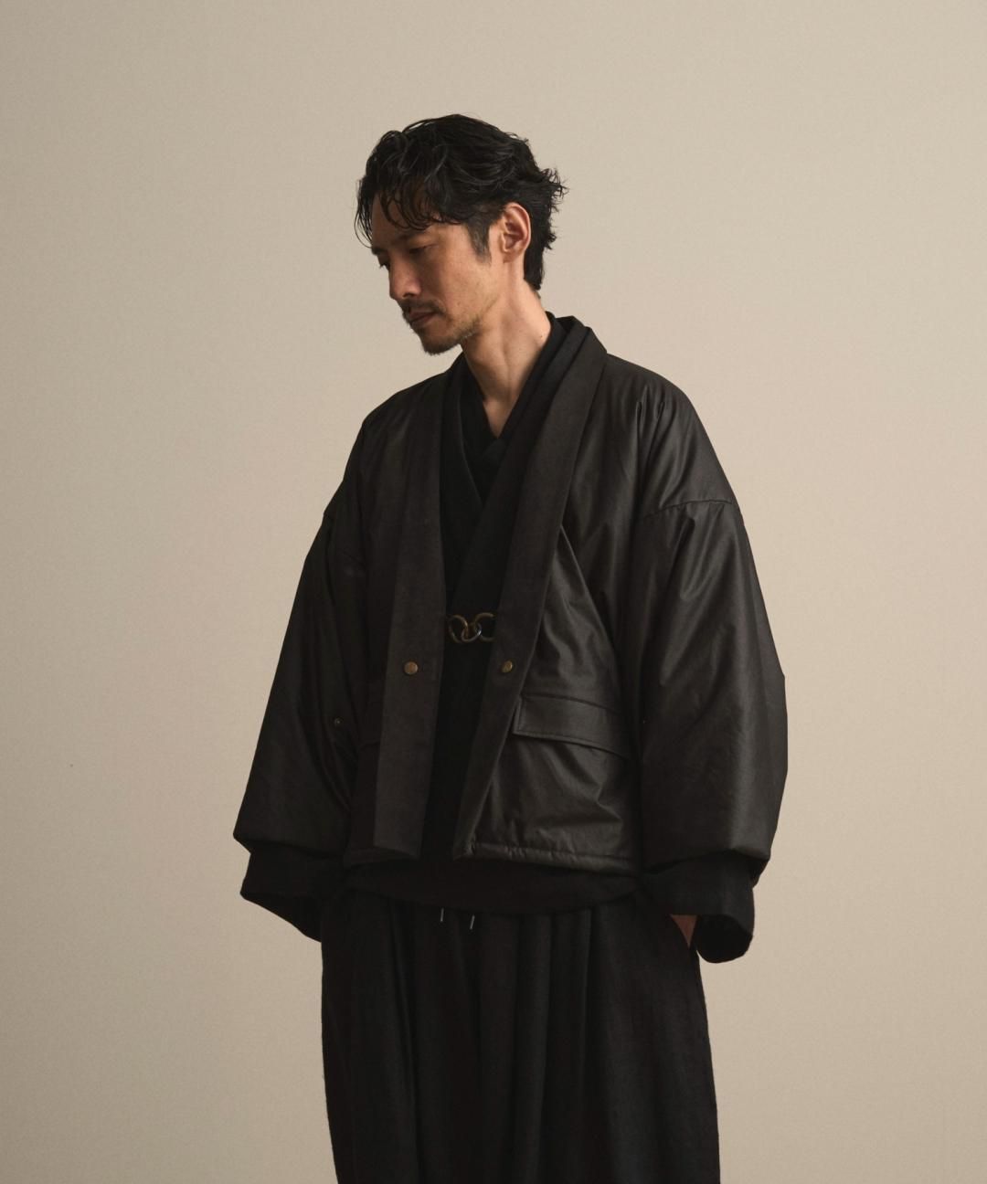 【PRE-ORDER】WAROBE / PUFFER HAORI / BLACK photo