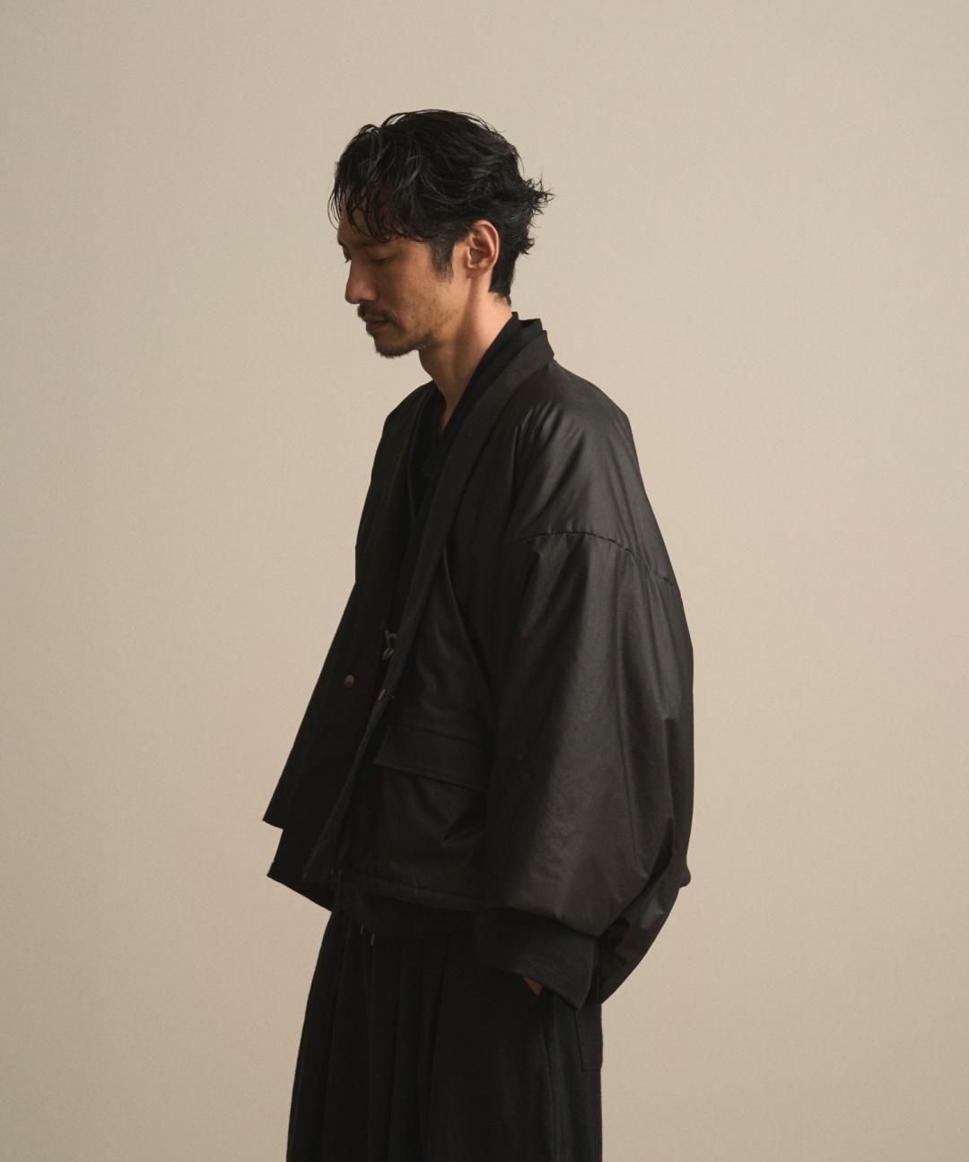 【PRE-ORDER】WAROBE / PUFFER HAORI / BLACK photo