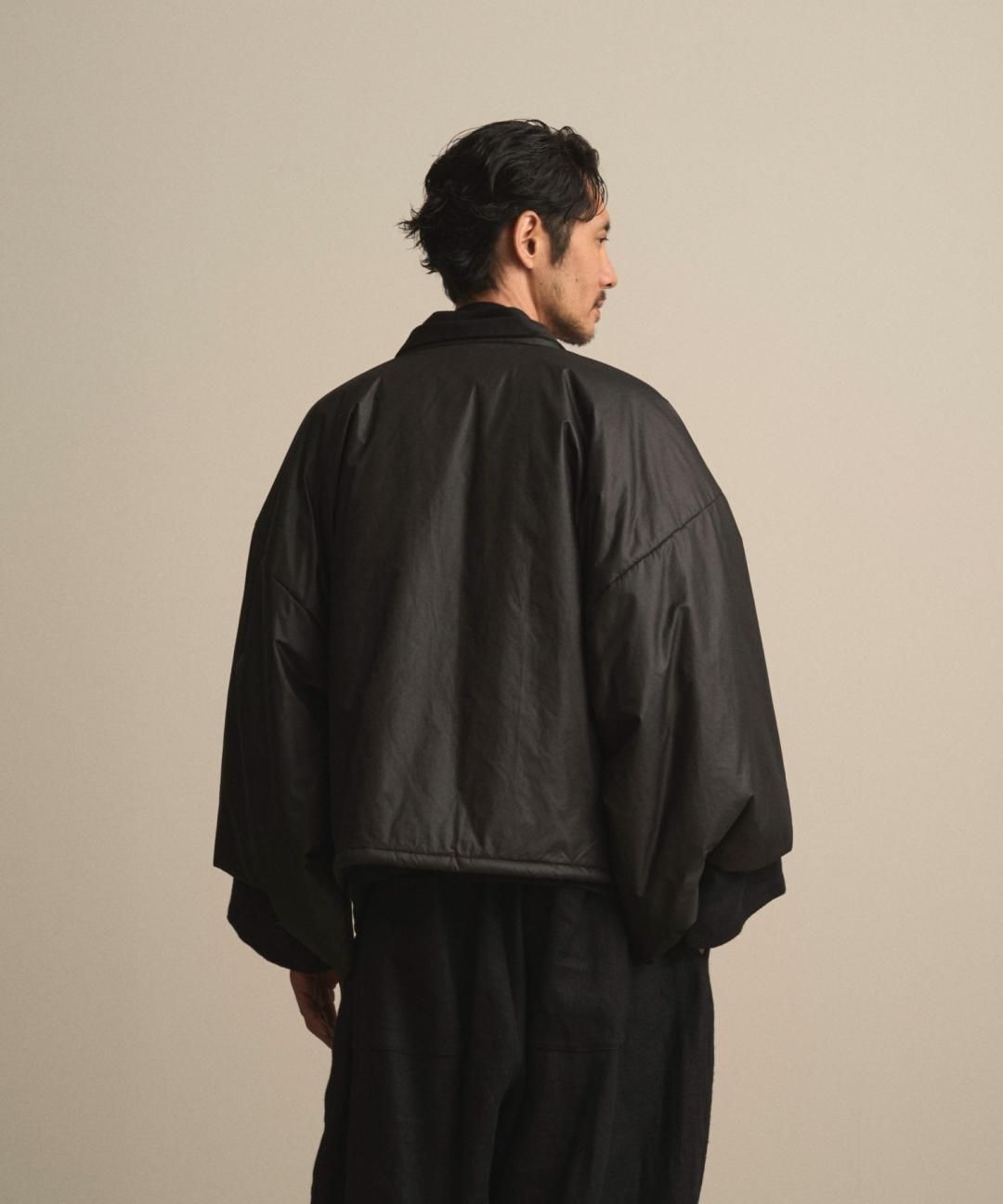 【PRE-ORDER】WAROBE / PUFFER HAORI / BLACK photo