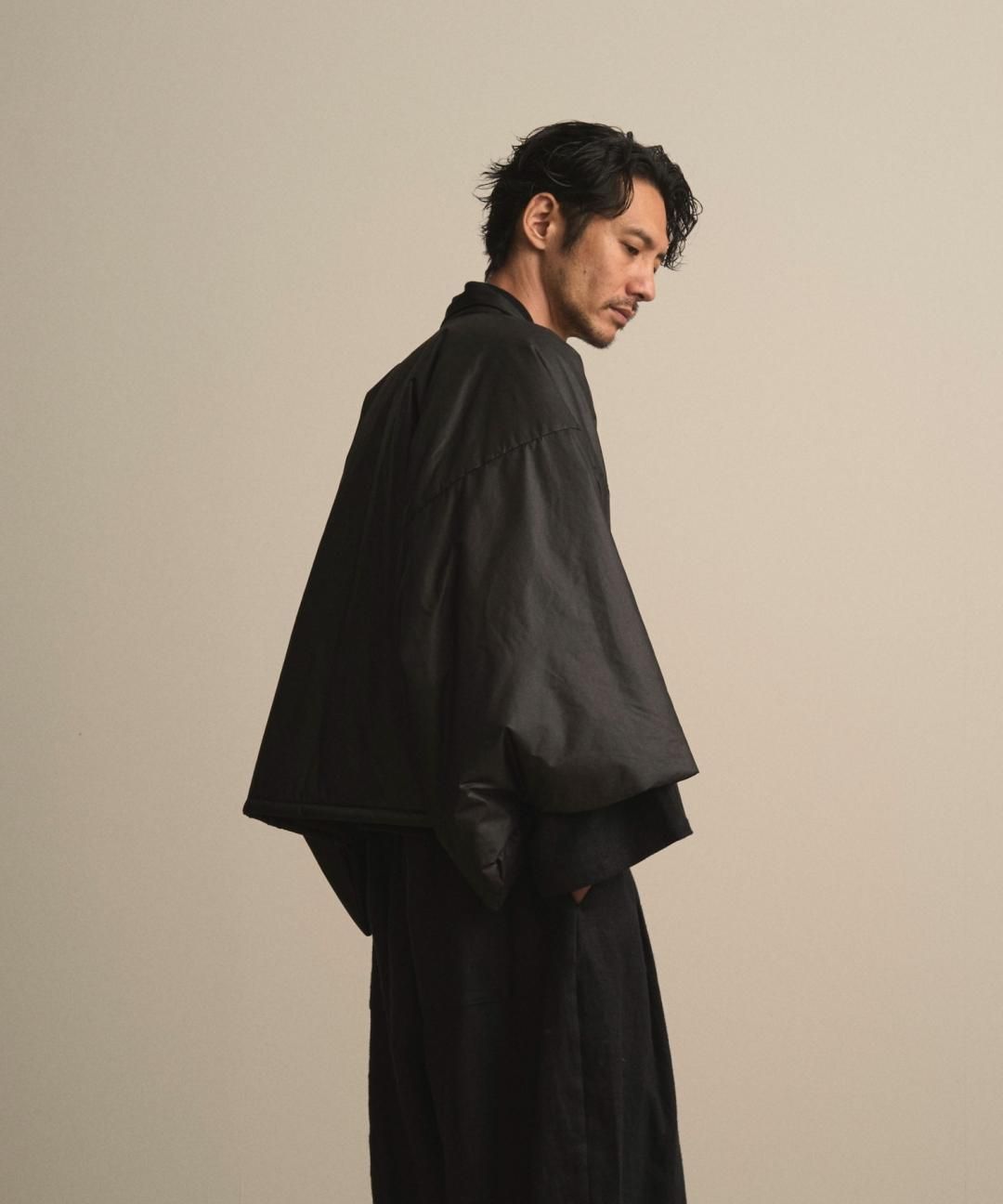 【PRE-ORDER】WAROBE / PUFFER HAORI / BLACK photo
