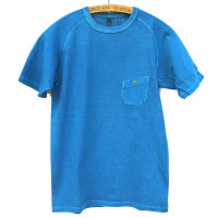 Nigel Cabourn - Basic T-Shirt<br>Pigment 顔料染 - ブルー