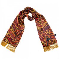 TOOTAL - Multi Rich Paisley Silk Scarf