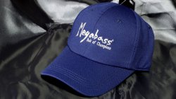 Megabass フィールドキャップ ブラッシュロゴ ネイビー/シルバー