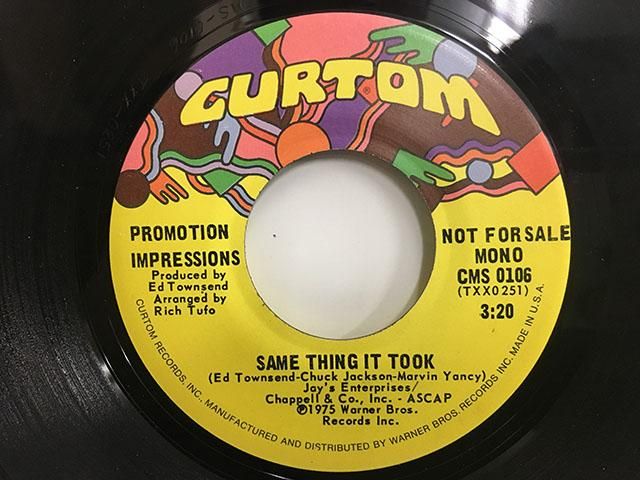 Impressions / Same Thing It Took - mono - BambooMusic 通販 Impressions / Same Thing It Took - mono - BambooMusic 通販