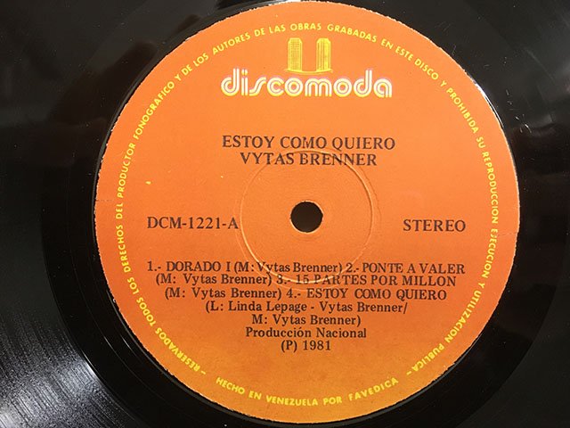 Vytas Brenner / Estoy Como Quiero - BambooMusic 通販/買取ジャズレコード