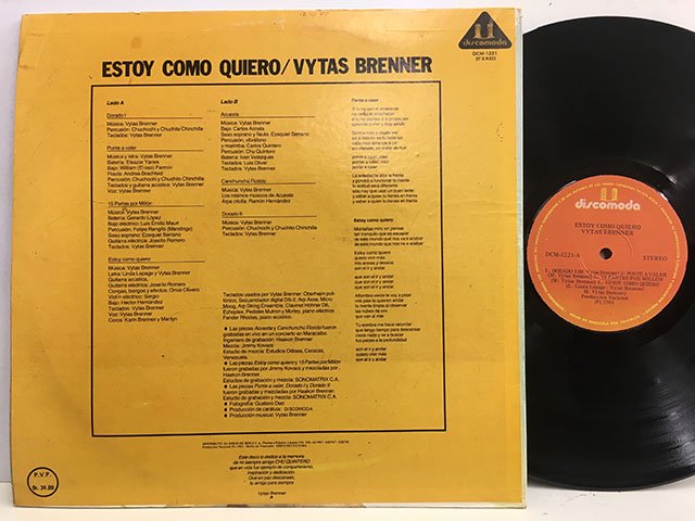 Vytas Brenner / Estoy Como Quiero - BambooMusic 通販/買取ジャズレコード