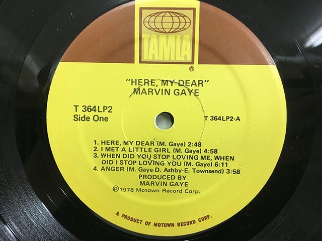 Marvin Gaye / Here My Dear t364lp2 - BambooMusic 通販/買取ジャズレコード