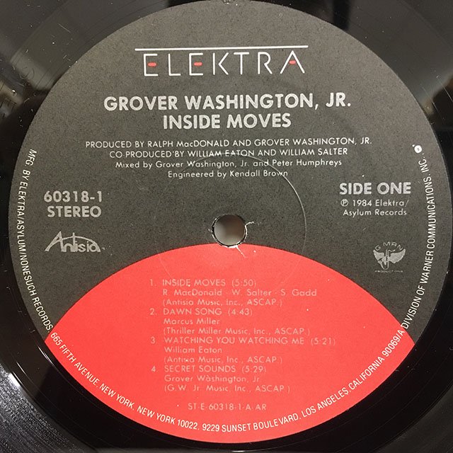 Grover Washington JR / Inside Moves - レコード通販BambooMusic