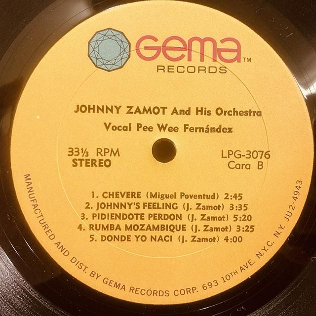 Johnny Zamot / St Lpg3076 ◎ 大阪 ジャズ レコード 通販 買取