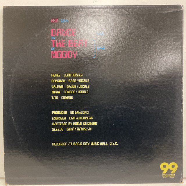 Esg / Says Dance To The Beat Of Moody 99-10ep ◎ 大阪 ジャズ レコード 通販 買取 Bamboo  Music