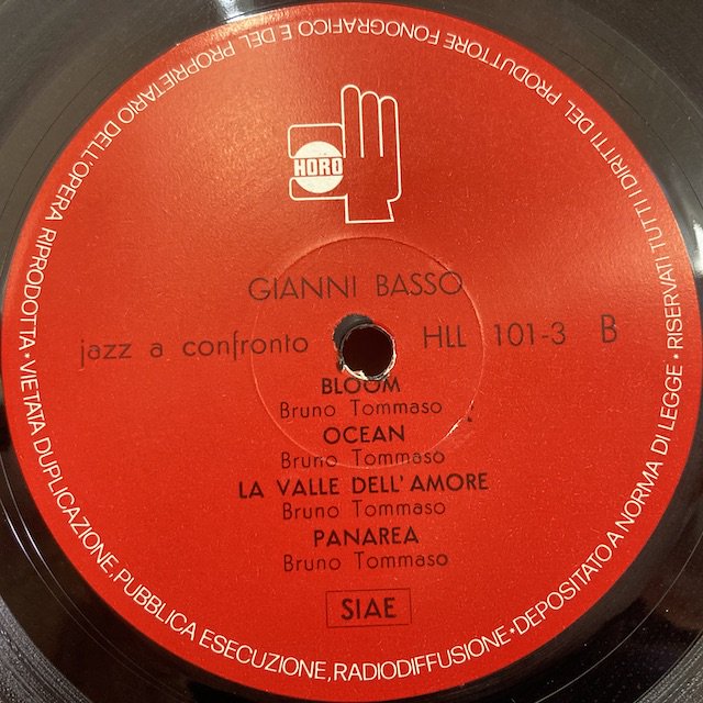 Gianni Basso / Jazz a Confronto hll101-3 ◎ 大阪 ジャズ レコード 通販 買取 Bamboo Music