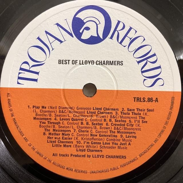 Lloyd Charmers / Best of Lloyd Charmers trls86 ◎ 大阪 ジャズ レコード 通販 買取 Bamboo  Music