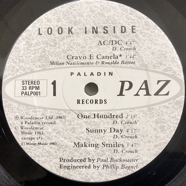 Paz Look Inside palp001 ◎ 大阪 ジャズ レコード 通販 買取 Bamboo Music