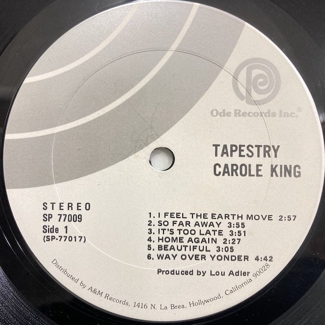 Carole King / Tapestry sp77009 ◎ 大阪 ジャズ レコード 通販 買取