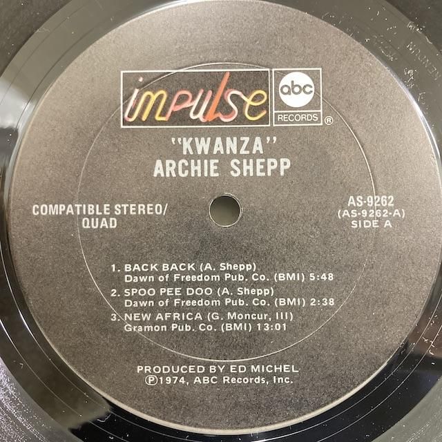 Archie Shepp / Kwanza As9262 ◎ 大阪 ジャズ レコード 通販 買取